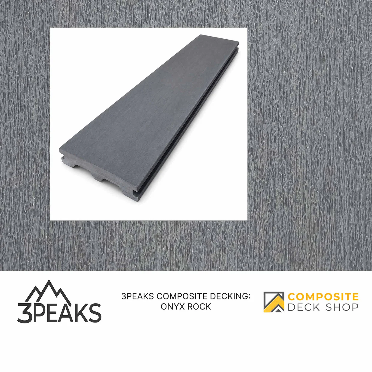 Onyx Rock composite decking board